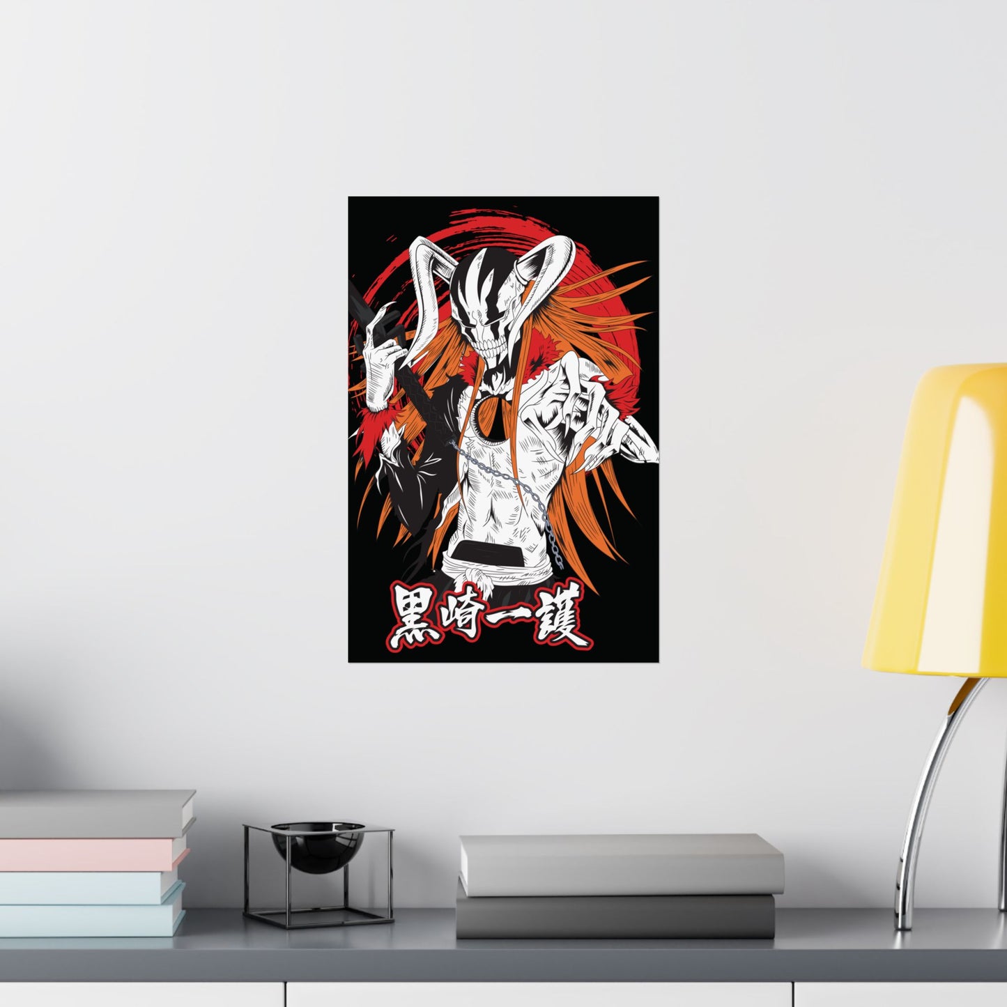 Ichigo Vasto Lorde Matte Vertical Poster | Bleach Anime Wall Art