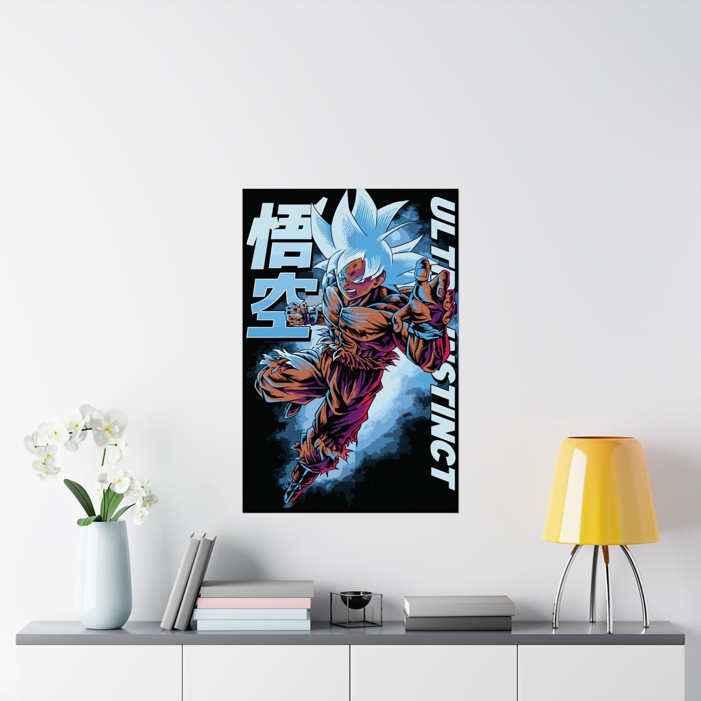 Goku Ultra Instinct Matte Vertical Poster | Dragon Ball Super-Inspired Anime Wall Art