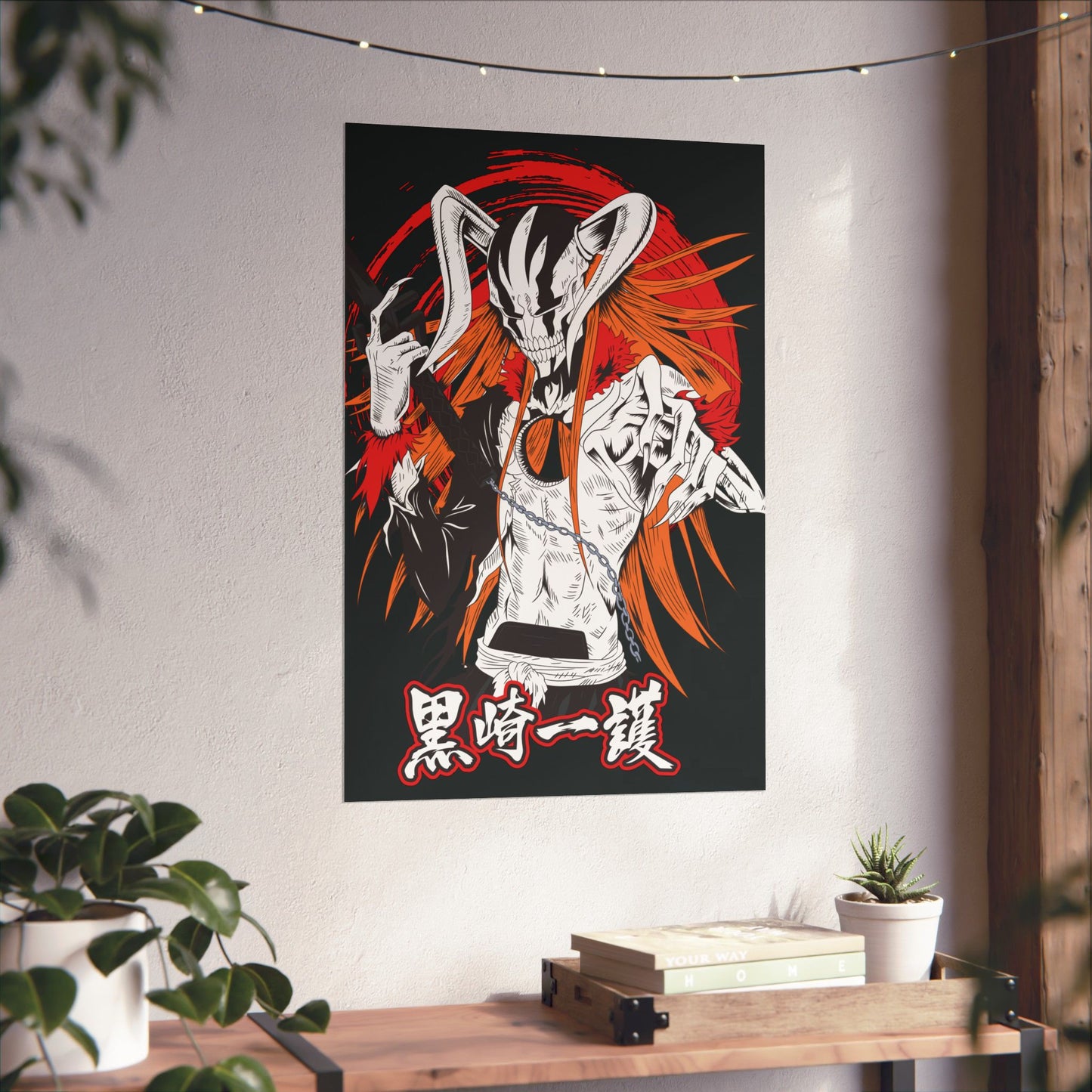 Ichigo Vasto Lorde Matte Vertical Poster | Bleach Anime Wall Art