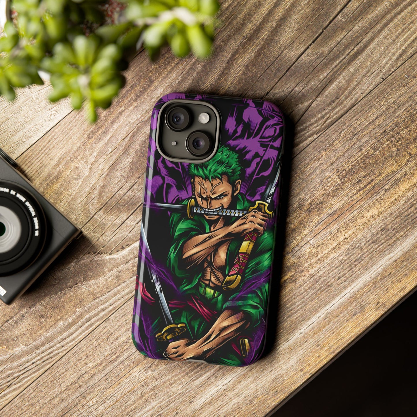 Demon Aura Zoro Double Layered Phone Case