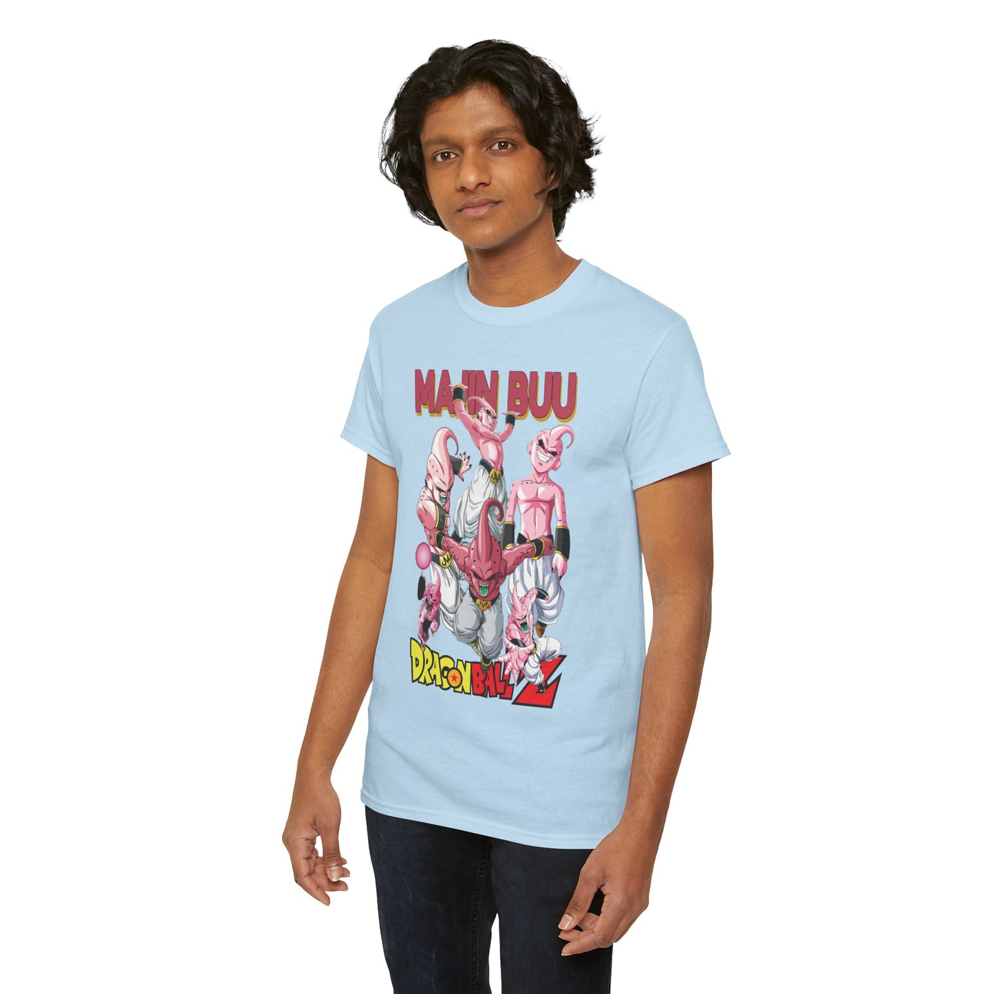 Majin Buu Unisex Heavy Cotton T-Shirt | Dragon Ball Z-Inspired Anime Tee