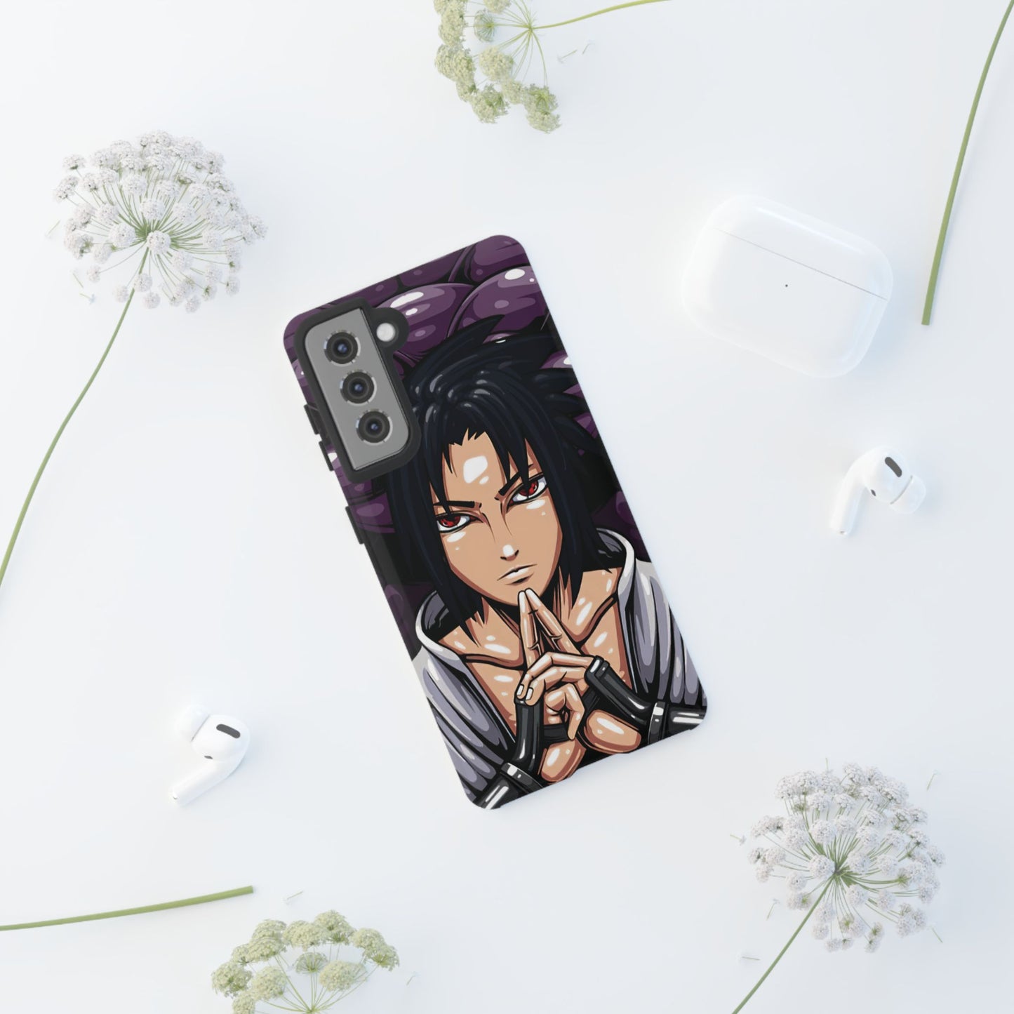 Sasuke Uchiha Mangekyou Sharingan Double Layered Phone Case