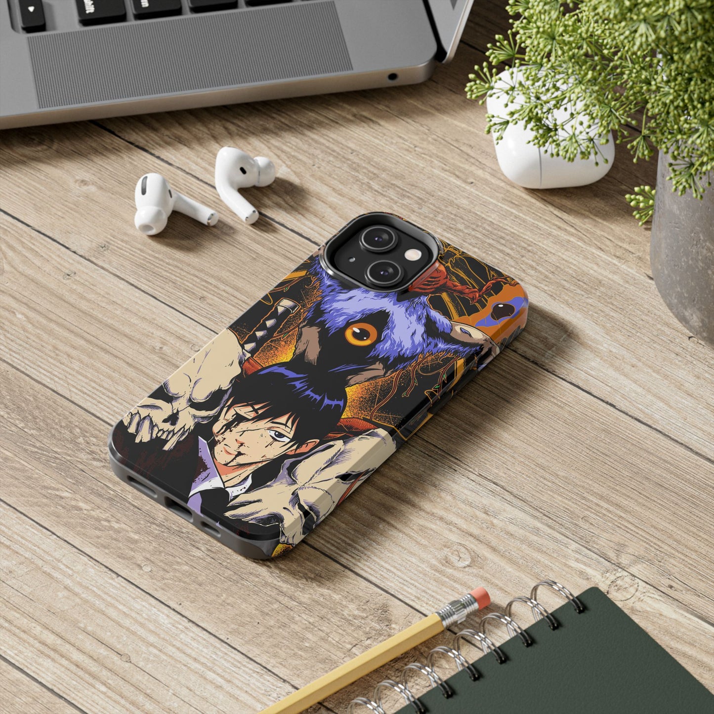 Aki x Future Devil Double Layered Phone Case | Chainsaw Man-Inspired Protective Anime Case
