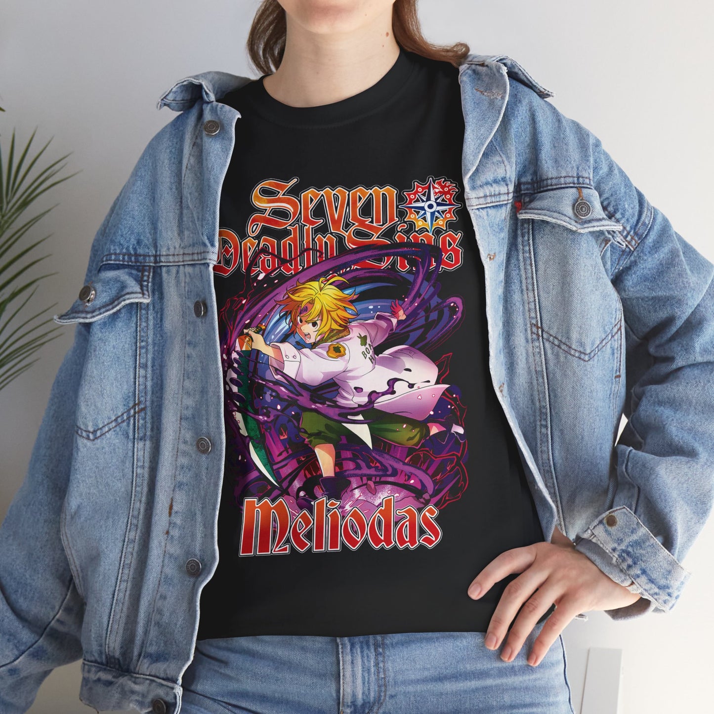 Dragon Sin Of Wrath Meliodas Unisex Heavy Cotton T-Shirt
