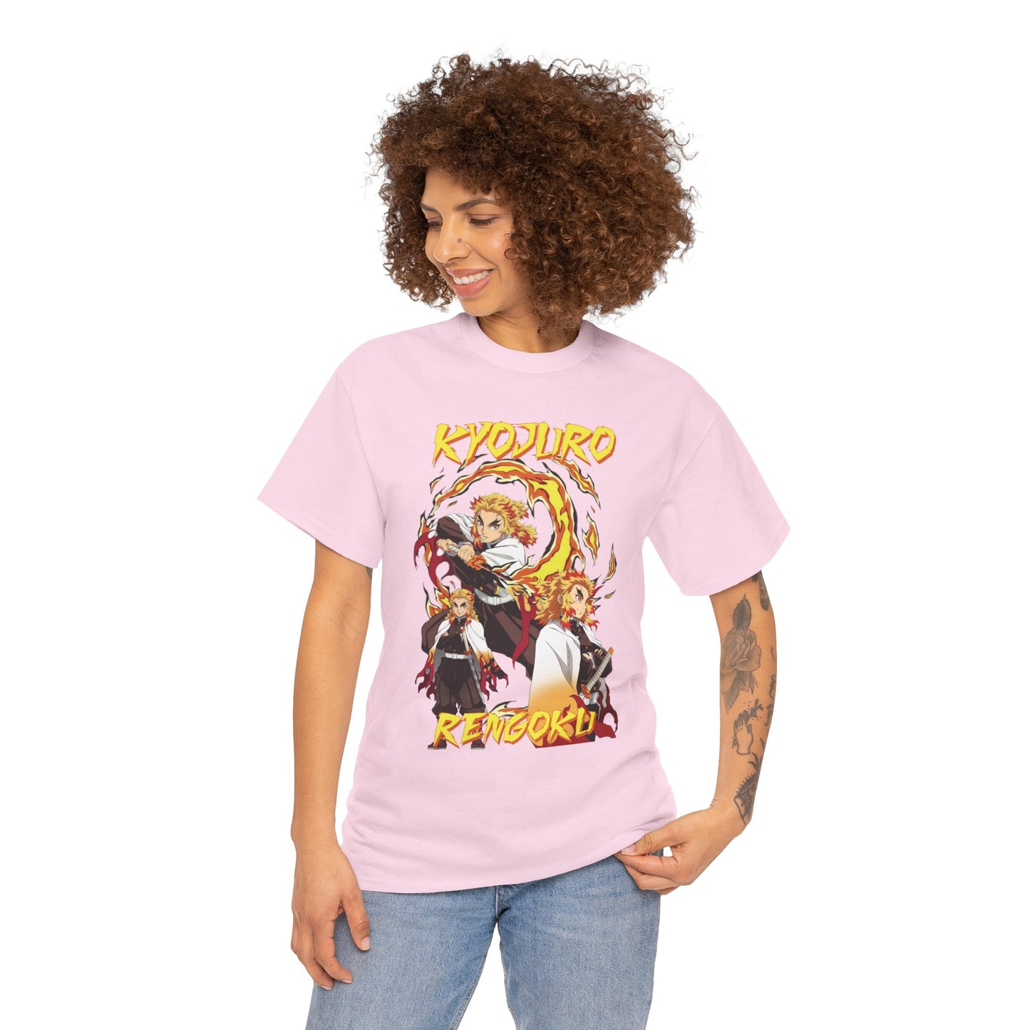 Kyojuro Rengoku Flame Hashira T-Shirt | Demon Slayer Anime Streetwear Tee