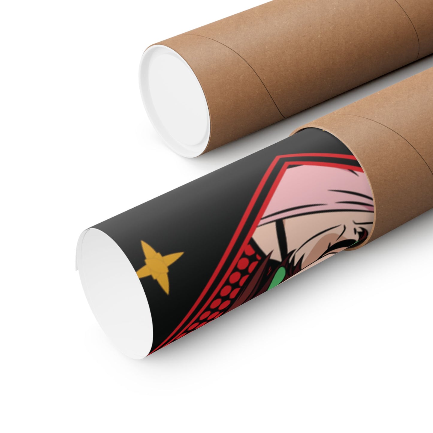 Okarun x Momo II “Cosmic Showdown” Matte Vertical Poster | Dandadan Anime Wall Art
