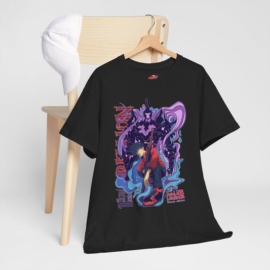 Sung Drip-Woo Unisex Heavy Cotton T-Shirt | Shadow Monarch Anime-Inspired Streetwear Graphic Tee | Funny Anime Shirt