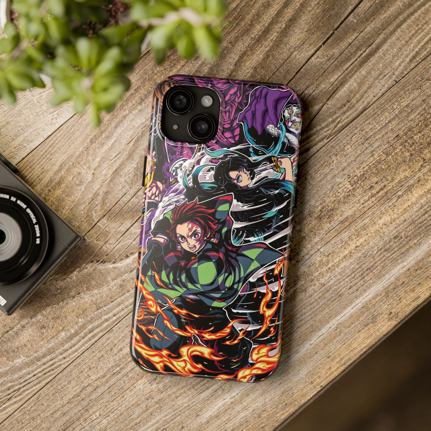 Tanjiro & Muichiro Vs Hantengu Double Layered Phone Case | Demon Slayer-Inspired Anime Case