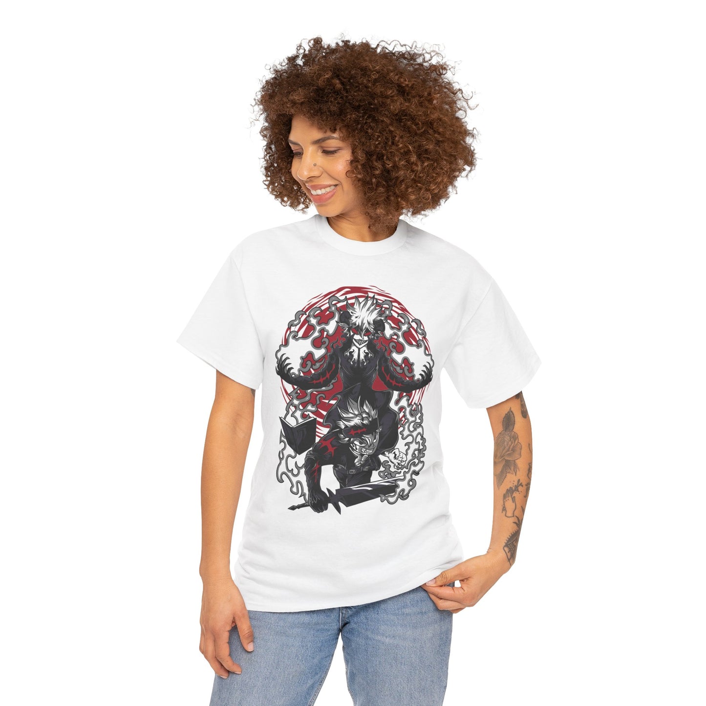 Asta & Liebe Devil Union Unisex Heavy Cotton T-Shirt | Black Clover Anime Streetwear Tee