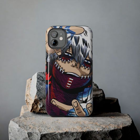 Dabi Phone Case | Anime-Inspired Case | Blue Flames Villain iPhone & Samsung Case | Otaku Protective Anime Phone Cover