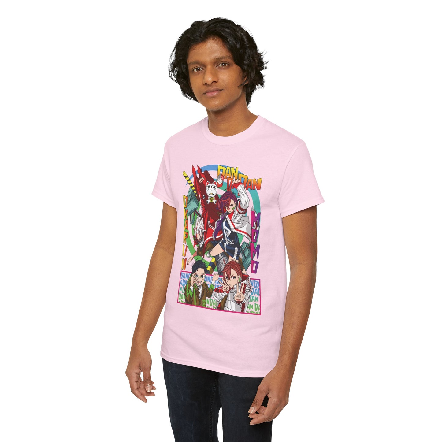 Okarun x Momo Unisex Heavy Cotton T-Shirt | Dandadan Anime Streetwear Tee