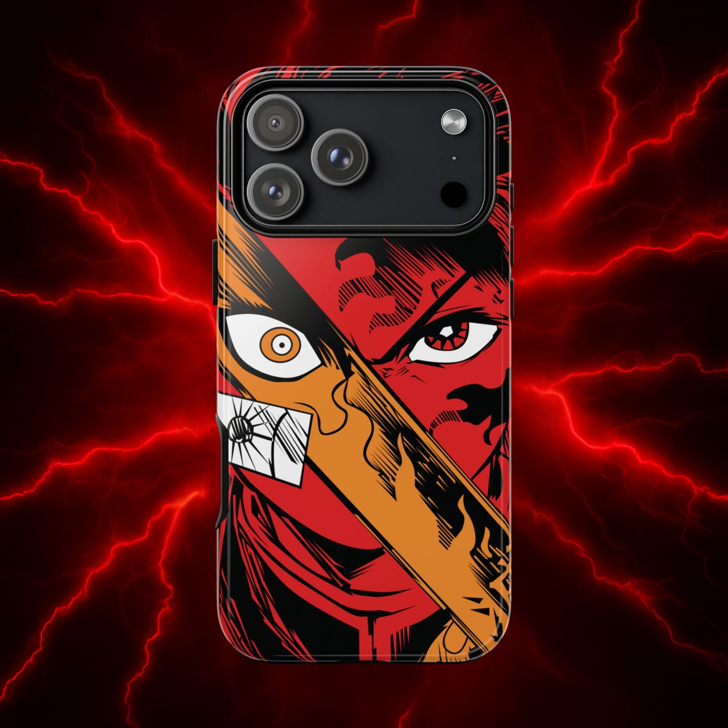Tanjiro Kamado Slayer Mark Phone Case | Demon Slayer-Inspired Double Layered Protective Case