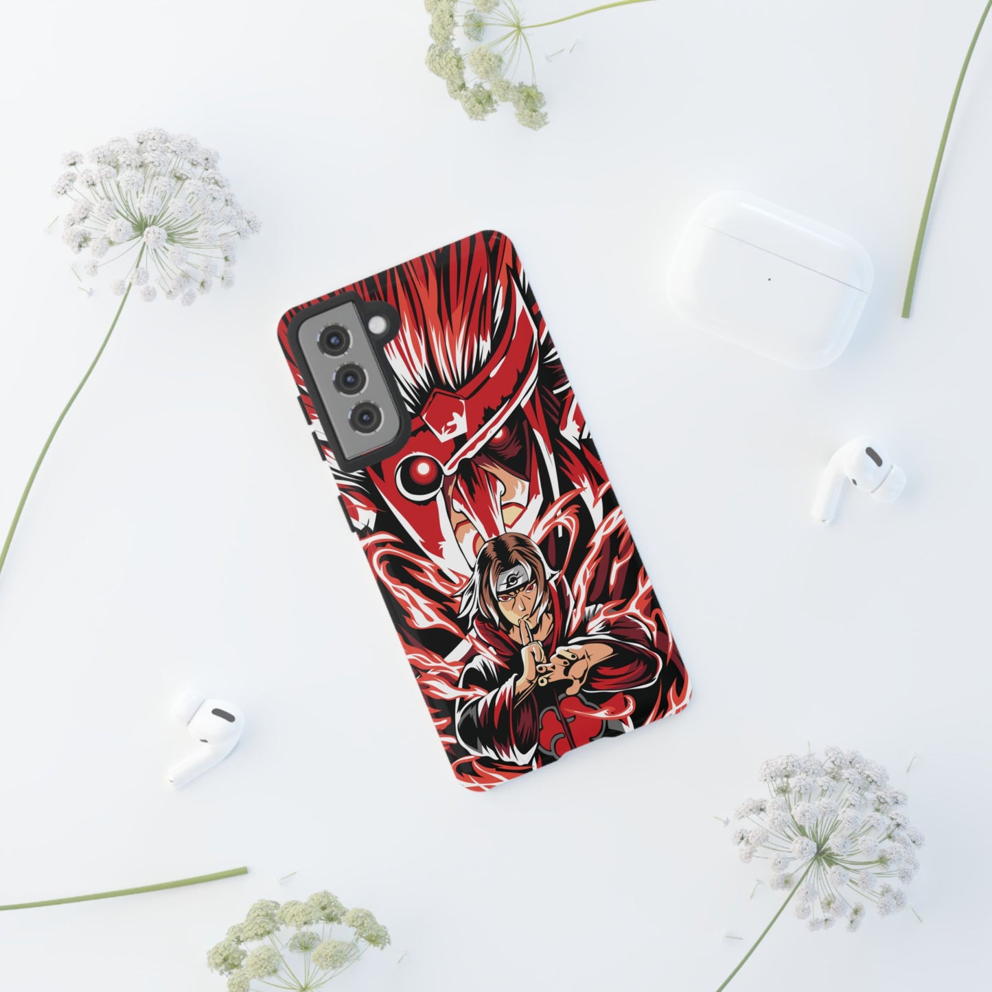 Itachi Flame Susanoo Double Layered Phone Case