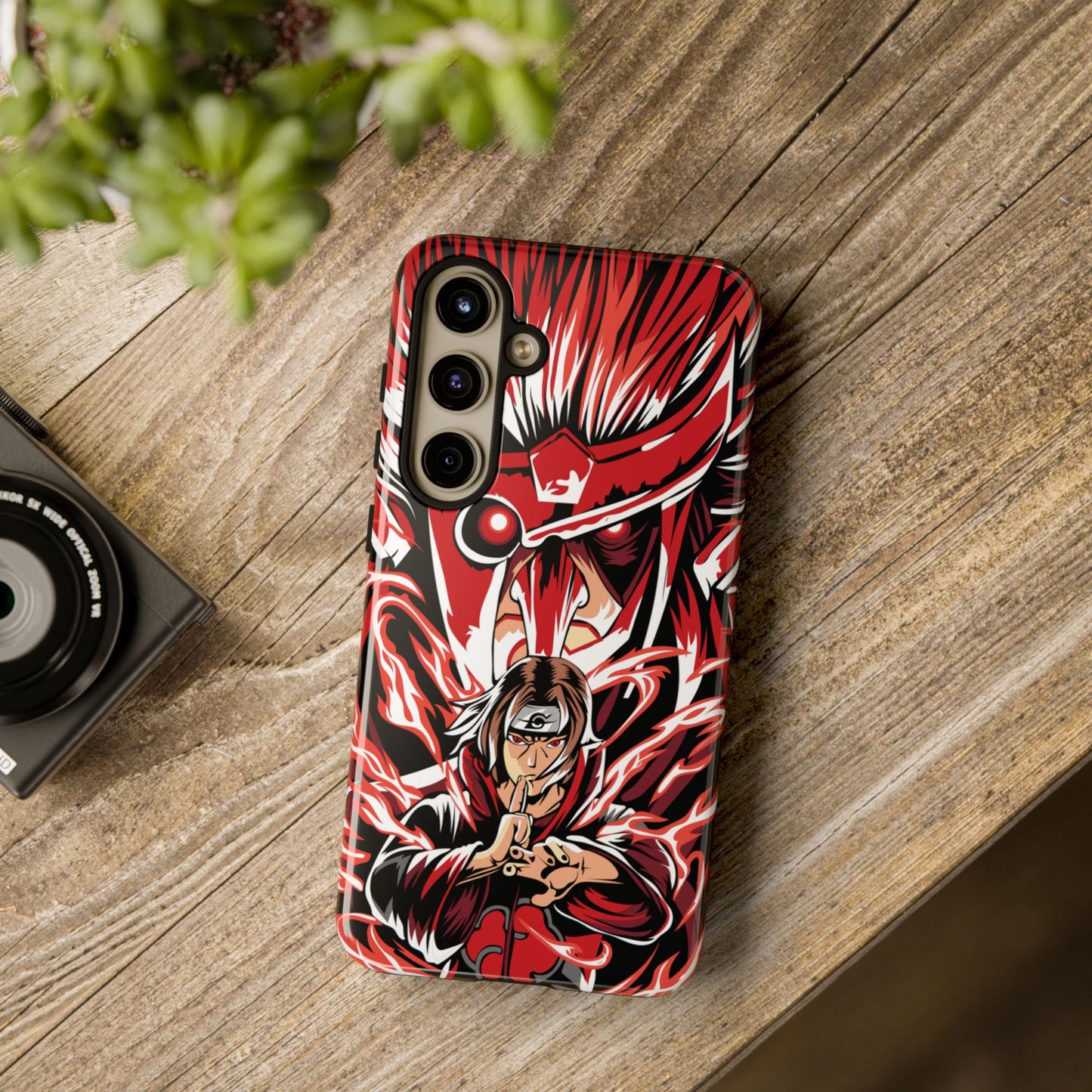 Itachi Flame Susanoo Double Layered Phone Case