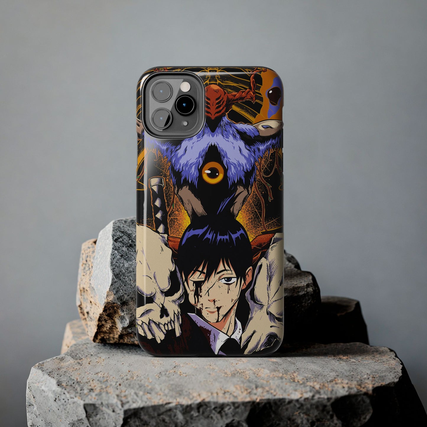 Aki x Future Devil Double Layered Phone Case | Chainsaw Man-Inspired Protective Anime Case