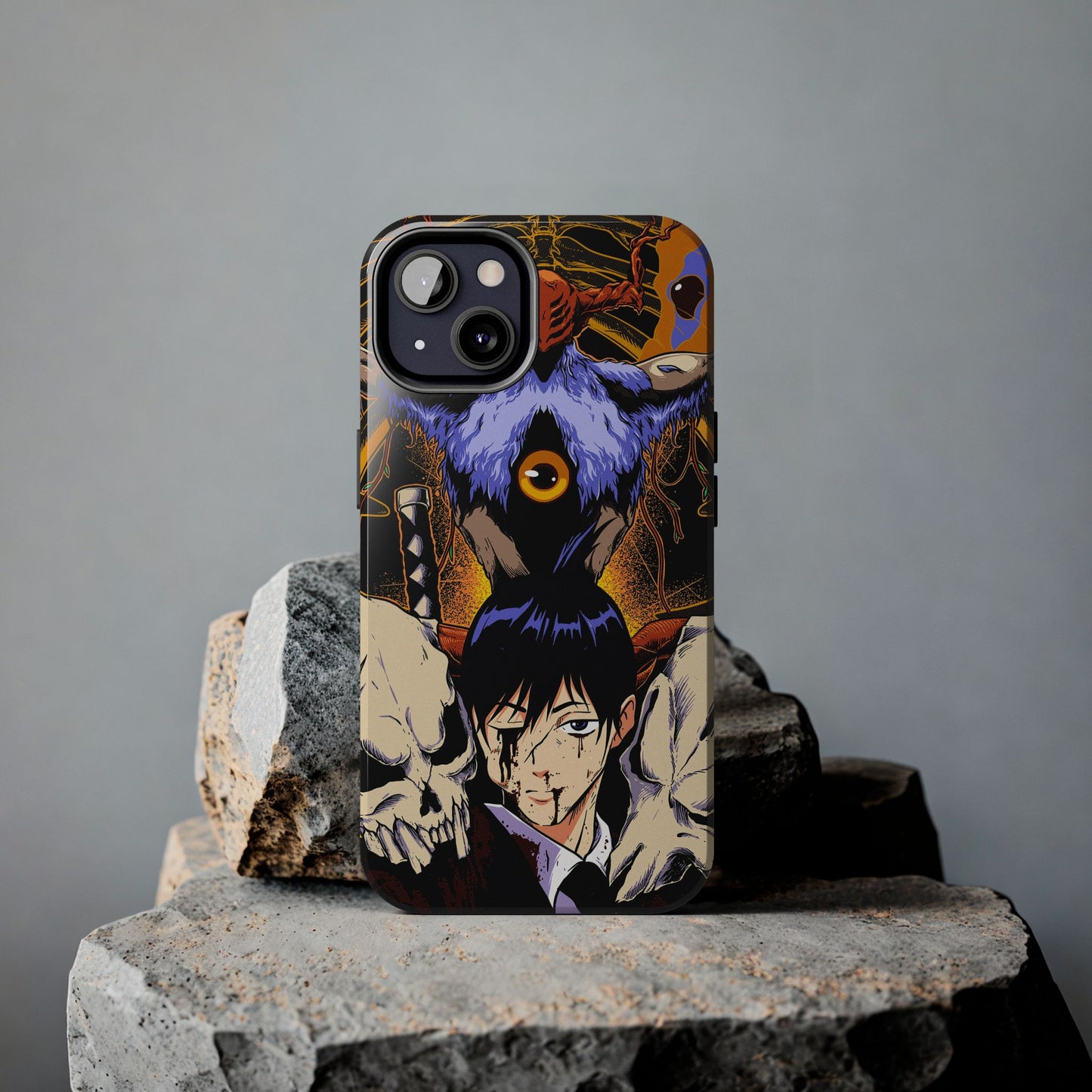 Aki x Future Devil Double Layered Phone Case | Chainsaw Man-Inspired Protective Anime Case