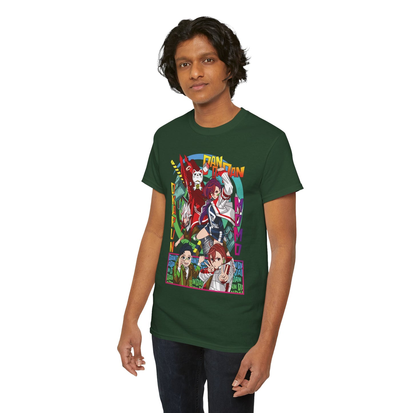 Okarun x Momo Unisex Heavy Cotton T-Shirt | Dandadan Anime Streetwear Tee