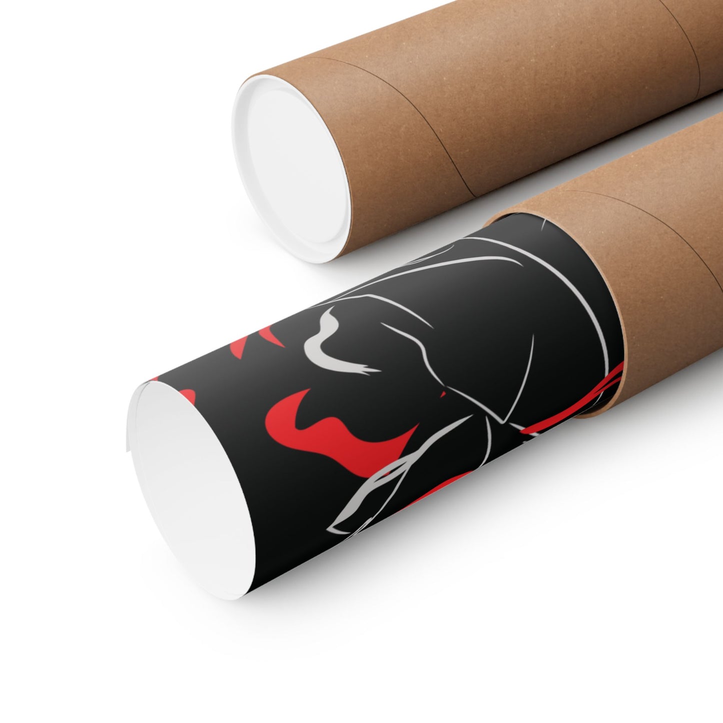 Kokushibo Crimson Aura Poster | Upper Moon One Demon Slayer Wall Art