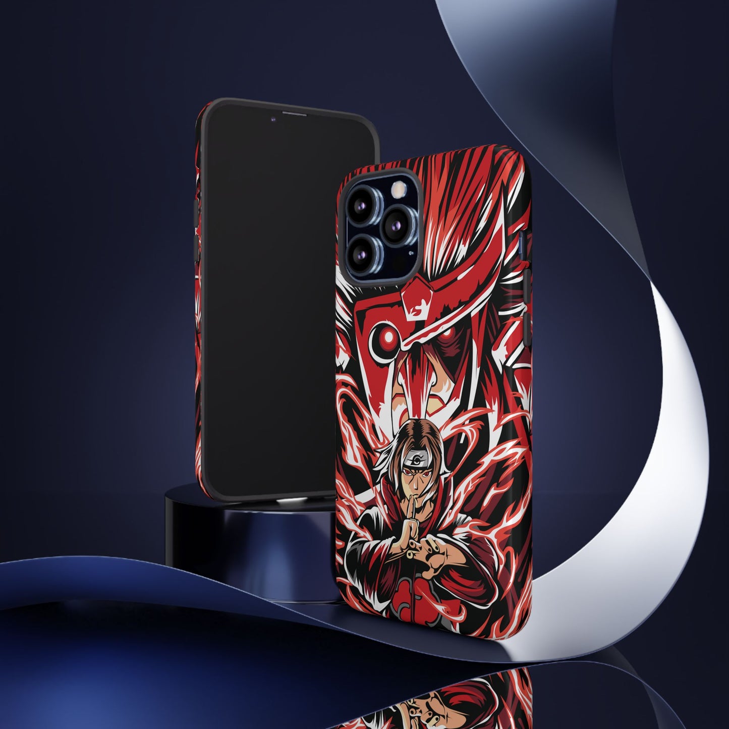 Itachi Flame Susanoo Double Layered Phone Case