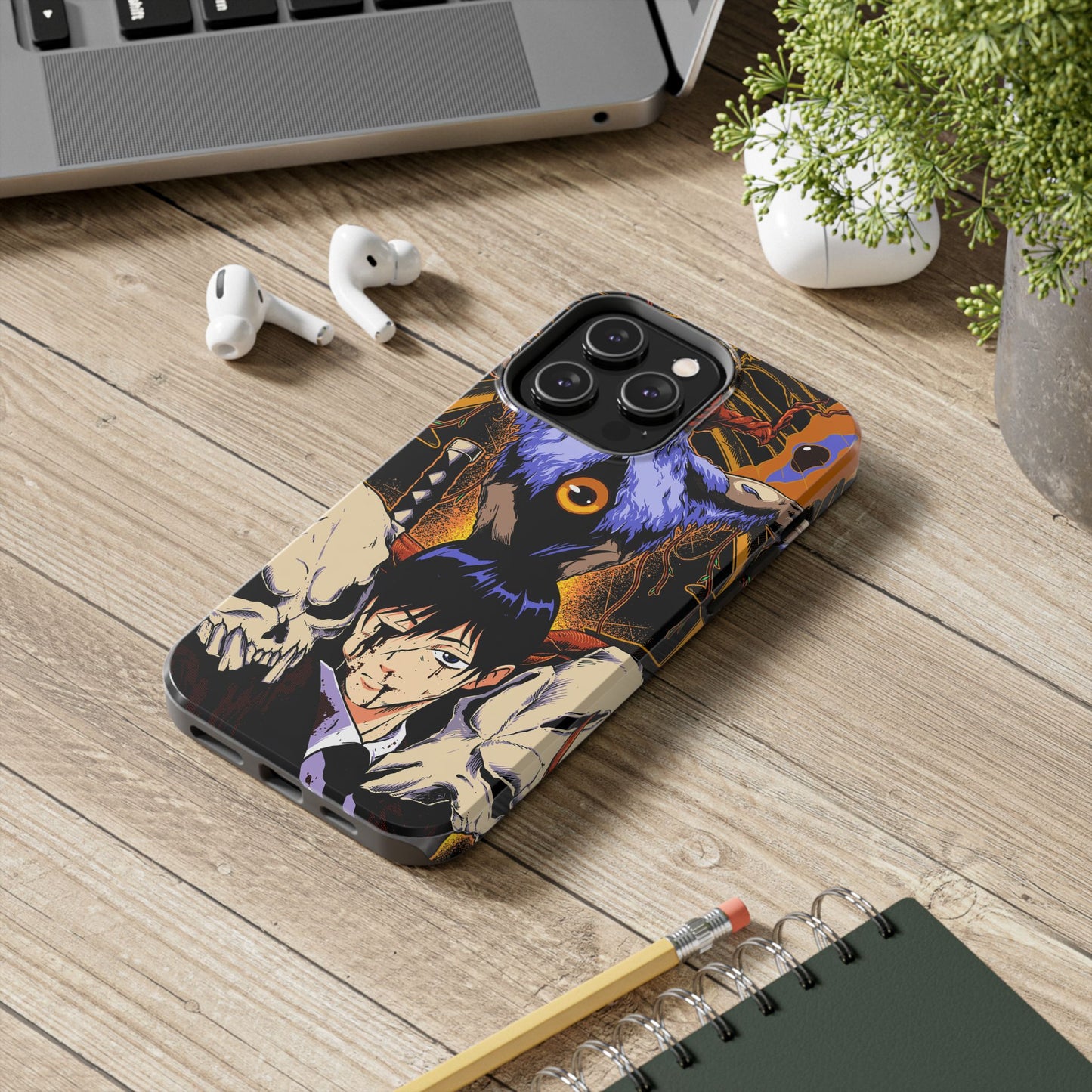 Aki x Future Devil Double Layered Phone Case | Chainsaw Man-Inspired Protective Anime Case