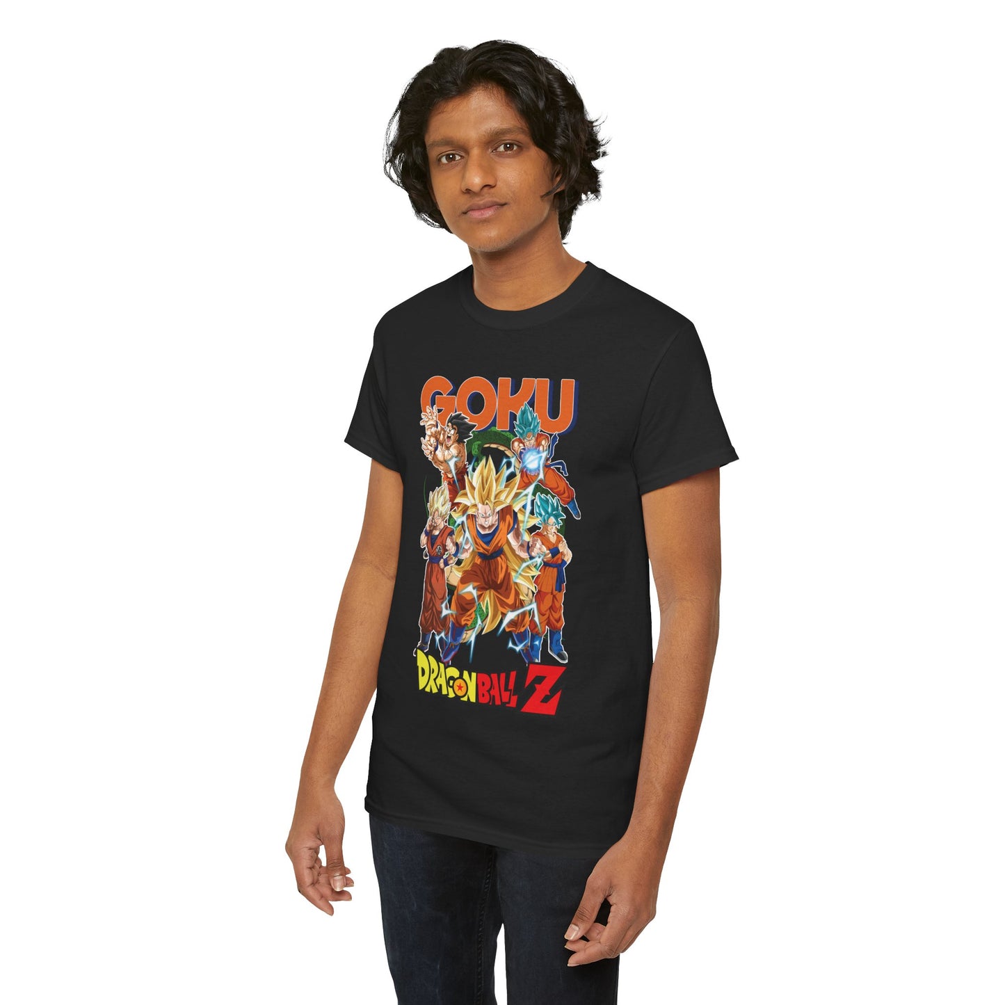 Goku “Legacy of Power” Unisex Heavy Cotton T-Shirt | Dragon Ball Z Streetwear Tee