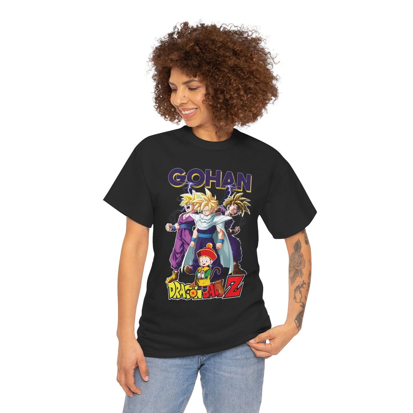 Gohan “Legacy of Z” Unisex Heavy Cotton T-Shirt | Dragon Ball Z Streetwear Tee