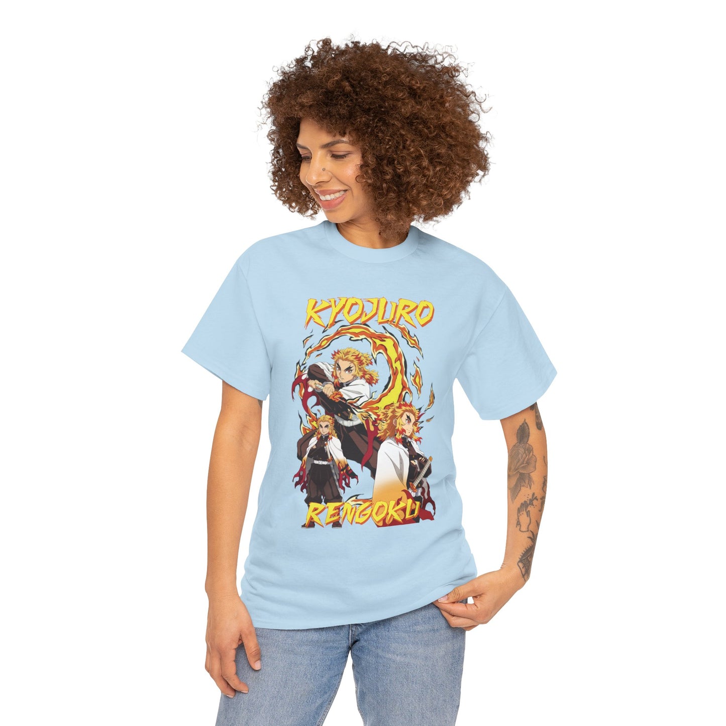 Kyojuro Rengoku Flame Hashira T-Shirt | Demon Slayer Anime Streetwear Tee
