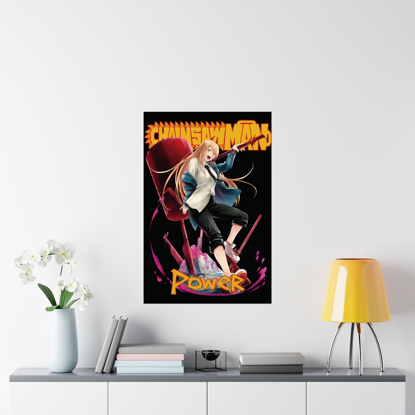 Blood Fiend Power Matte Vertical Poster | Chainsaw Man Anime Wall Art