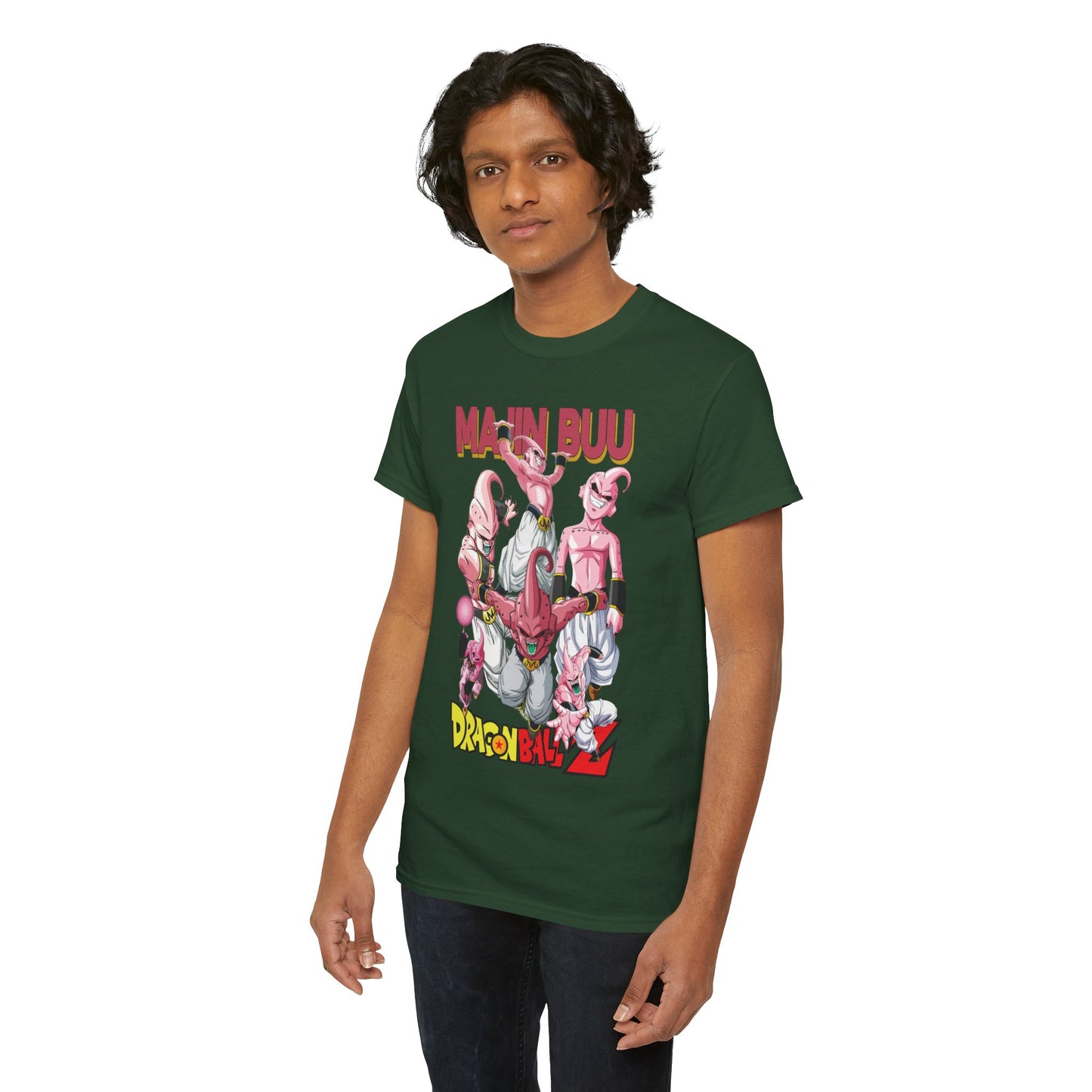 Majin Buu Unisex Heavy Cotton T-Shirt | Dragon Ball Z-Inspired Anime Tee