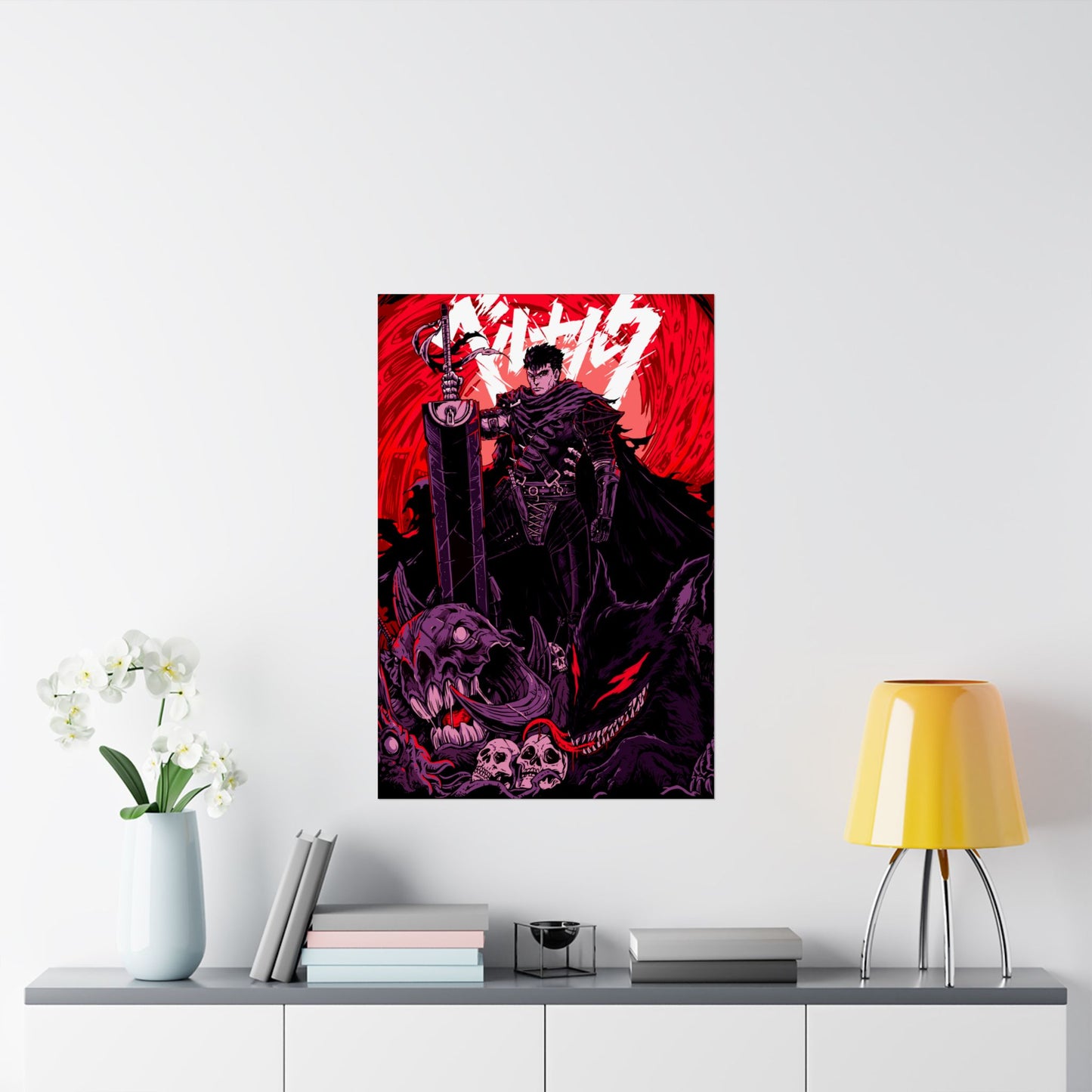 Guts Berserker’s Rage Matte Vertical Poster | Berserk Anime Wall Art