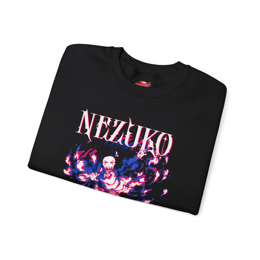 Nezuko Exploding Blood Crewneck | Unisex Anime-Inspired Sweatshirt