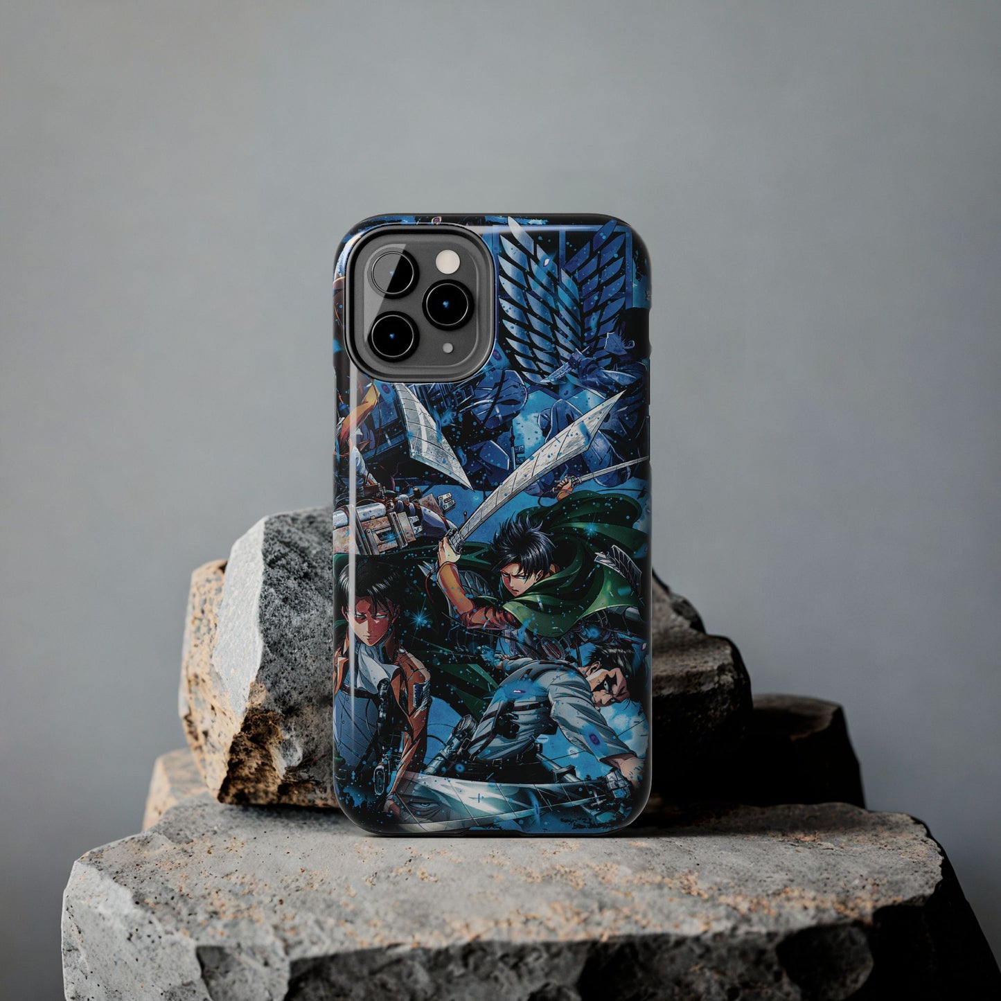 Levi Ackerman Double Layered Phone Case | Attack on Titan-Inspired Protective Anime Case