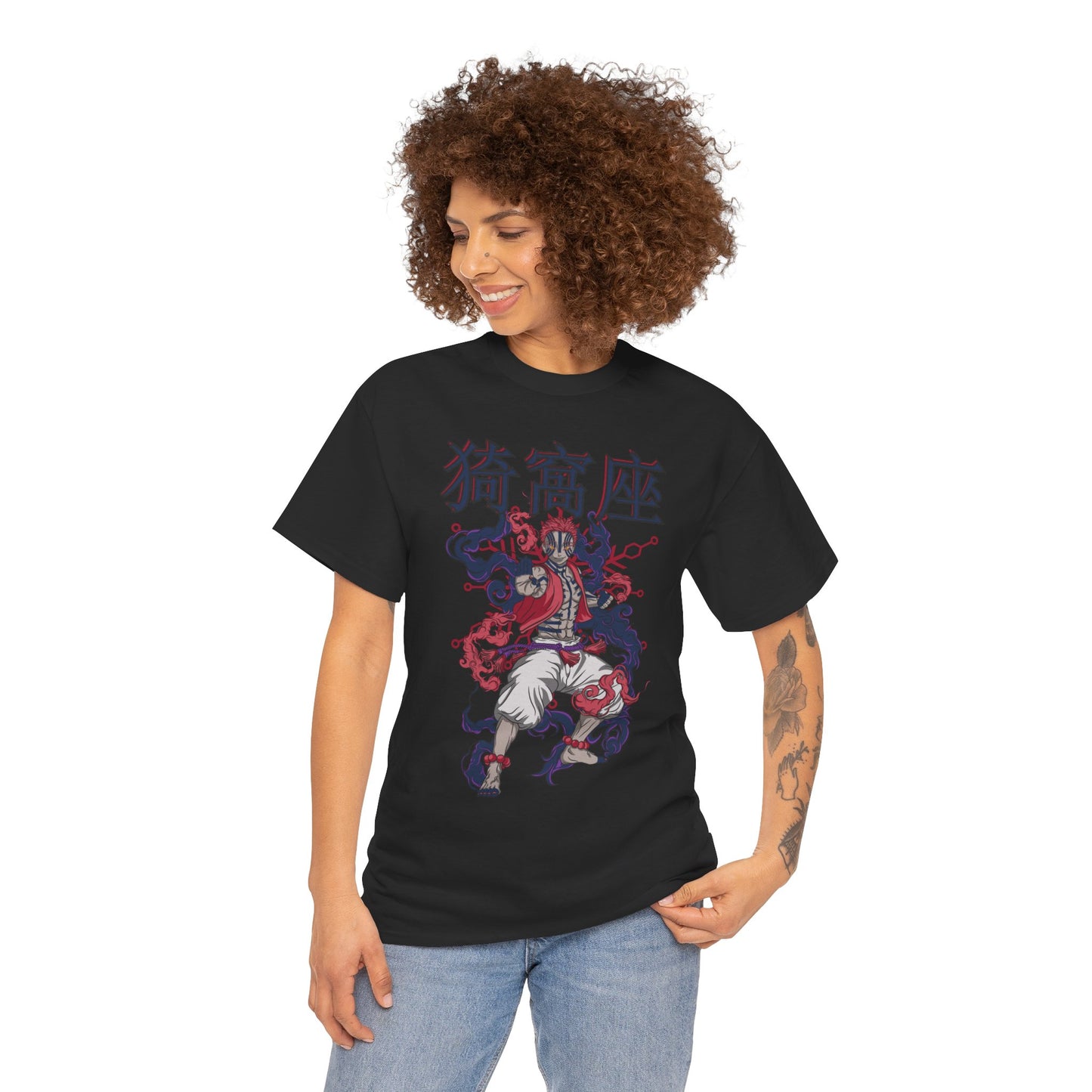 Akaza Blood Demon Art T-Shirt | Demon Slayer Anime Streetwear Tee
