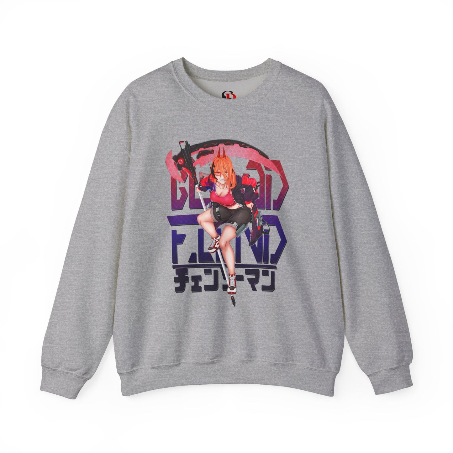 Blood Fiend Power III Unisex Heavy Blend Crewneck Sweatshirt | Chainsaw Man Anime Pullover