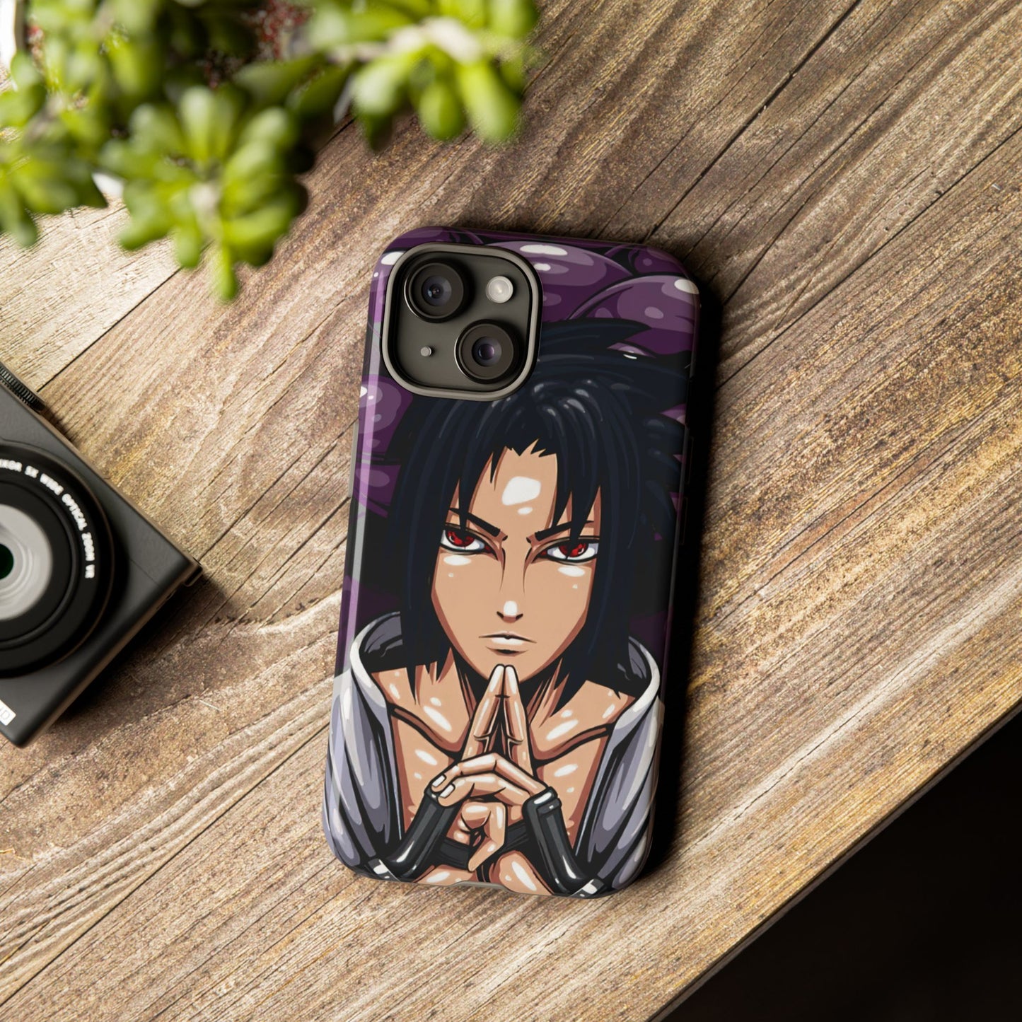 Sasuke Uchiha Mangekyou Sharingan Double Layered Phone Case