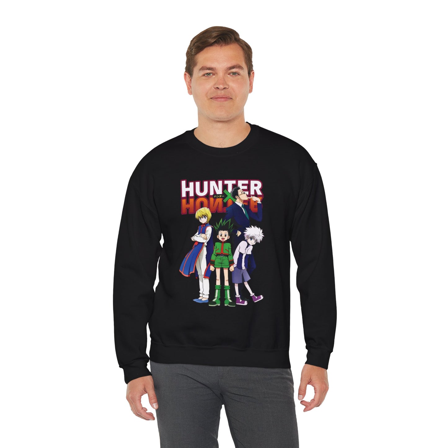 Gon’s Core Group Unisex Heavy Blend Crewneck Sweatshirt | Hunter x Hunter Anime Sweatshirt