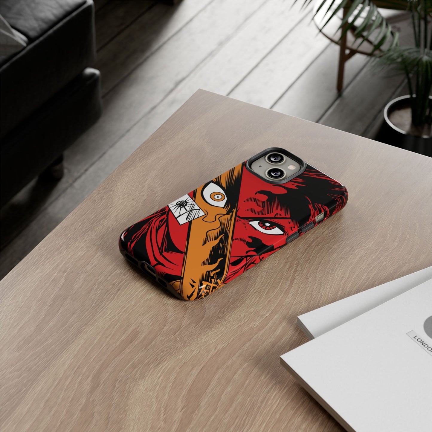 Tanjiro Kamado Slayer Mark Phone Case | Demon Slayer-Inspired Double Layered Protective Case