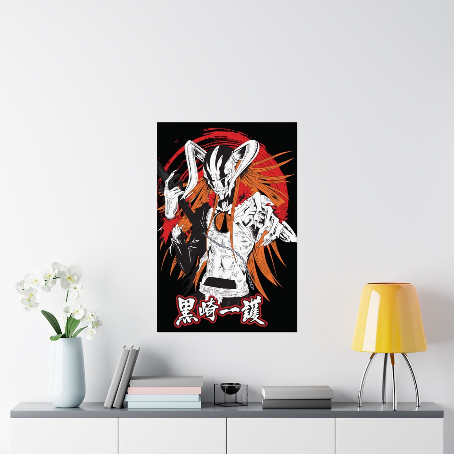 Ichigo Vasto Lorde Matte Vertical Poster | Bleach Anime Wall Art