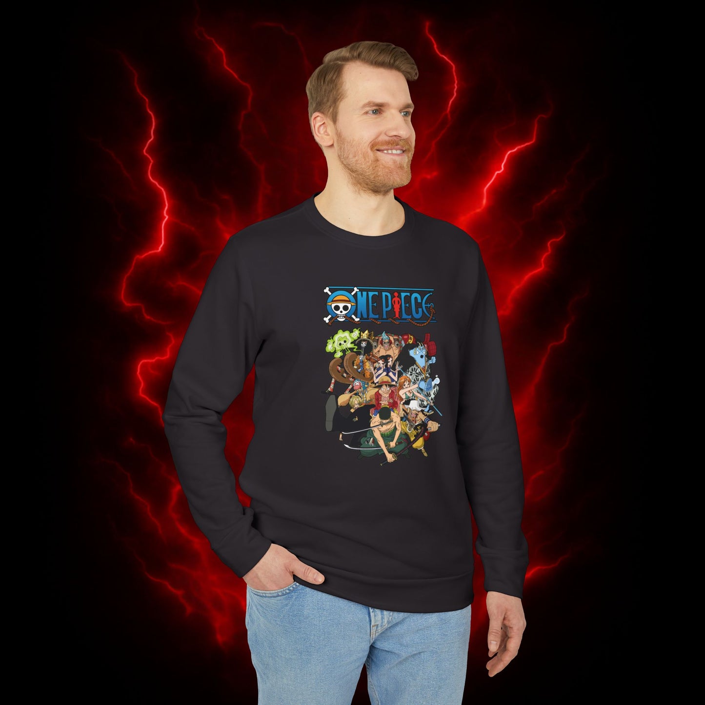 Strawhat Crew Adidas Unisex Fleece Crewneck Sweatshirt