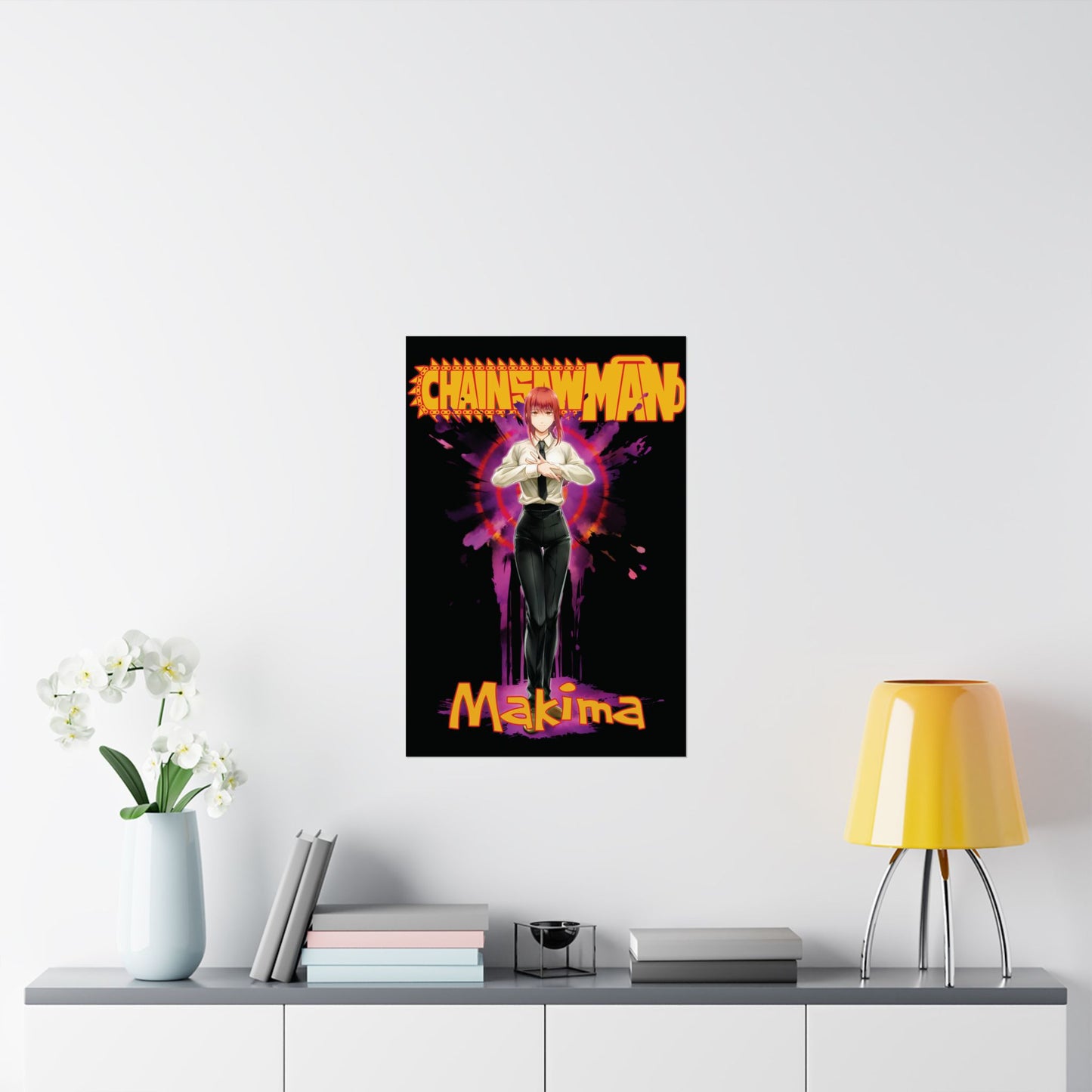 Control Devil Makima Matte Vertical Poster | Chainsaw Man Anime Wall Art