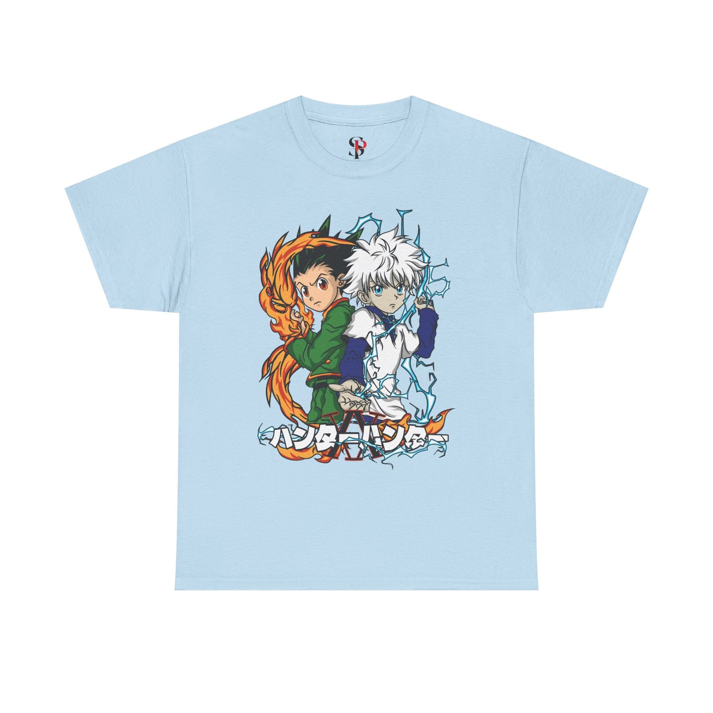 Gon and Killua Duo Unisex Heavy Cotton T-Shirt | Hunter x Hunter Anime Tee