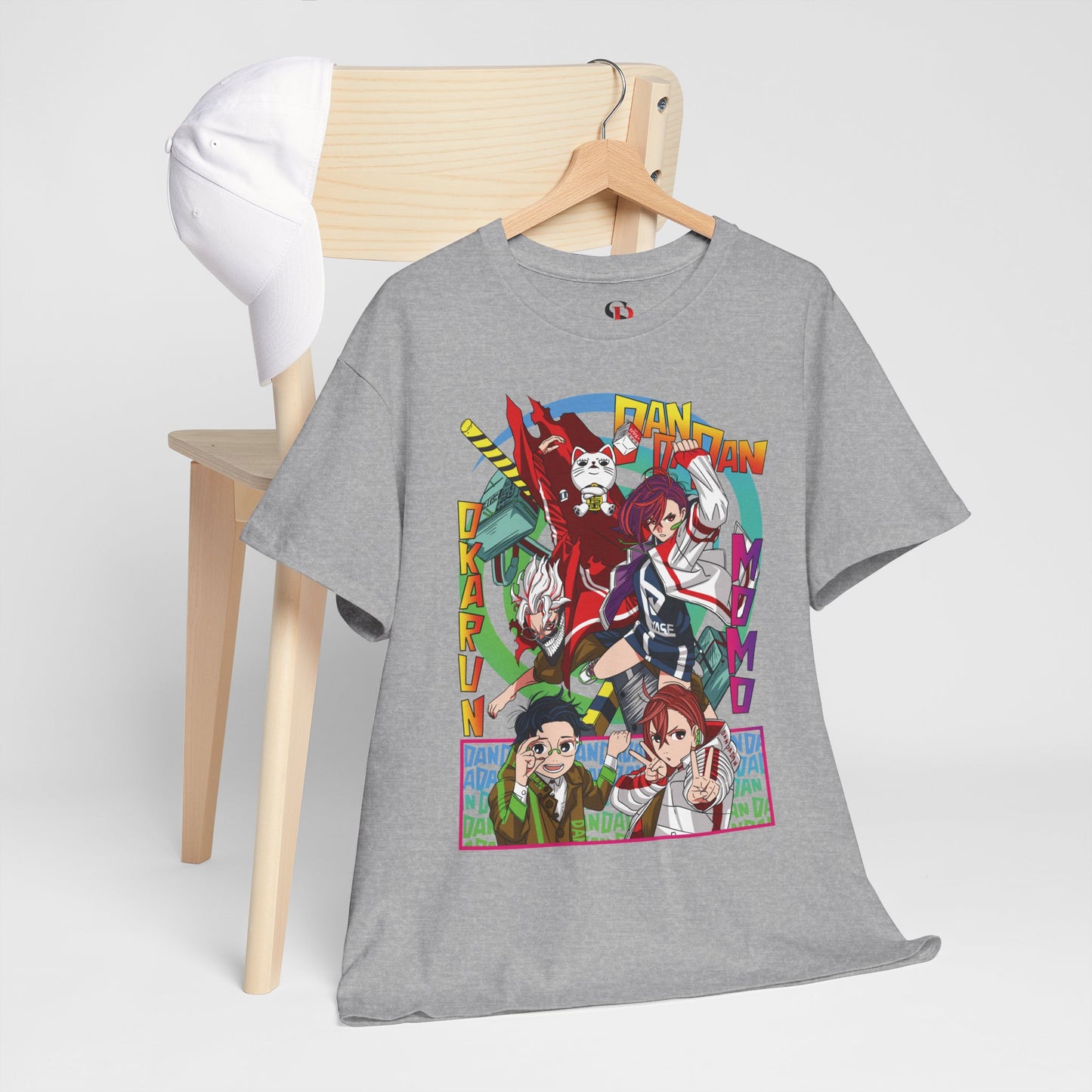 Okarun x Momo Unisex Heavy Cotton T-Shirt | Dandadan Anime Streetwear Tee