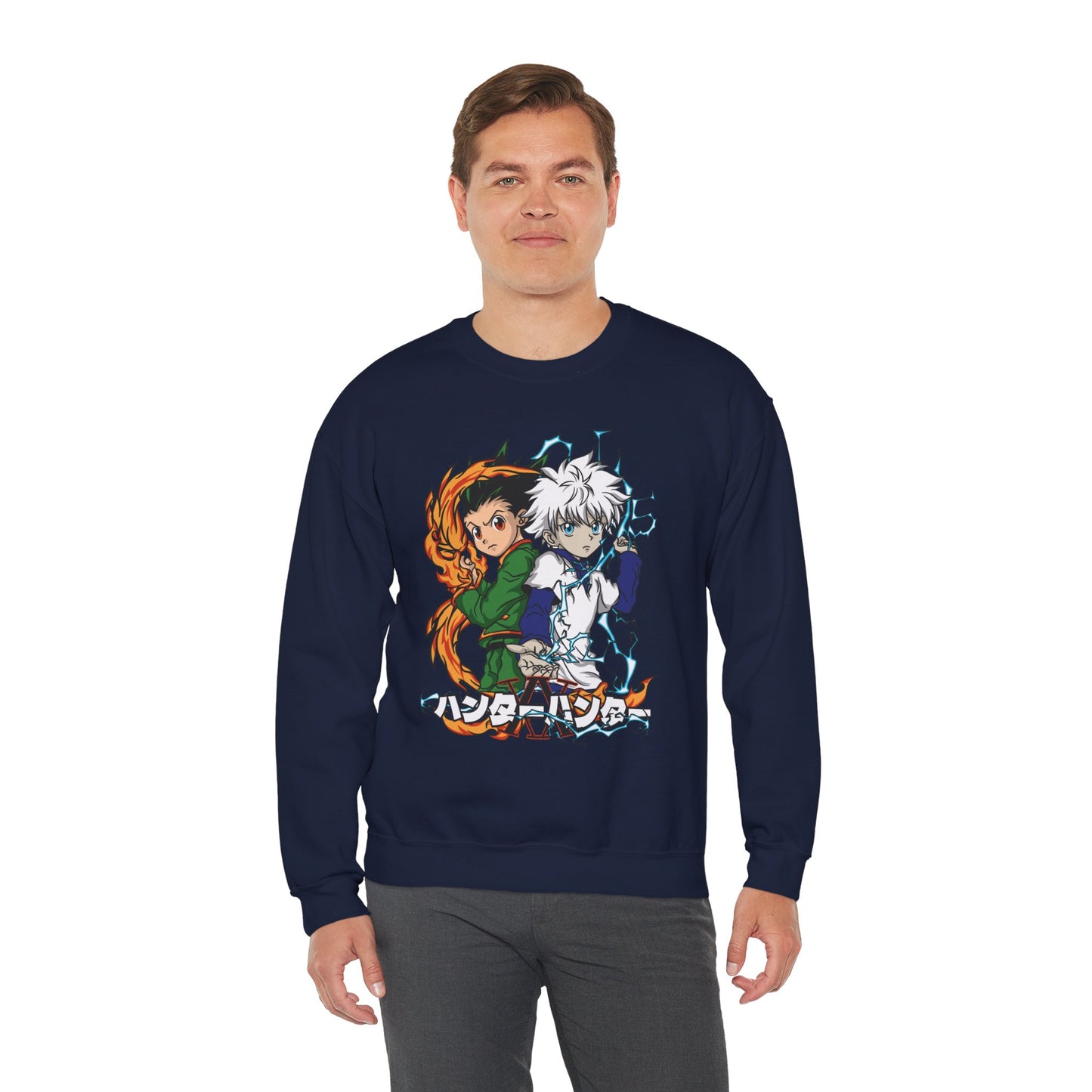Gon & Killua Duo Unisex Heavy Blend Crewneck Sweatshirt