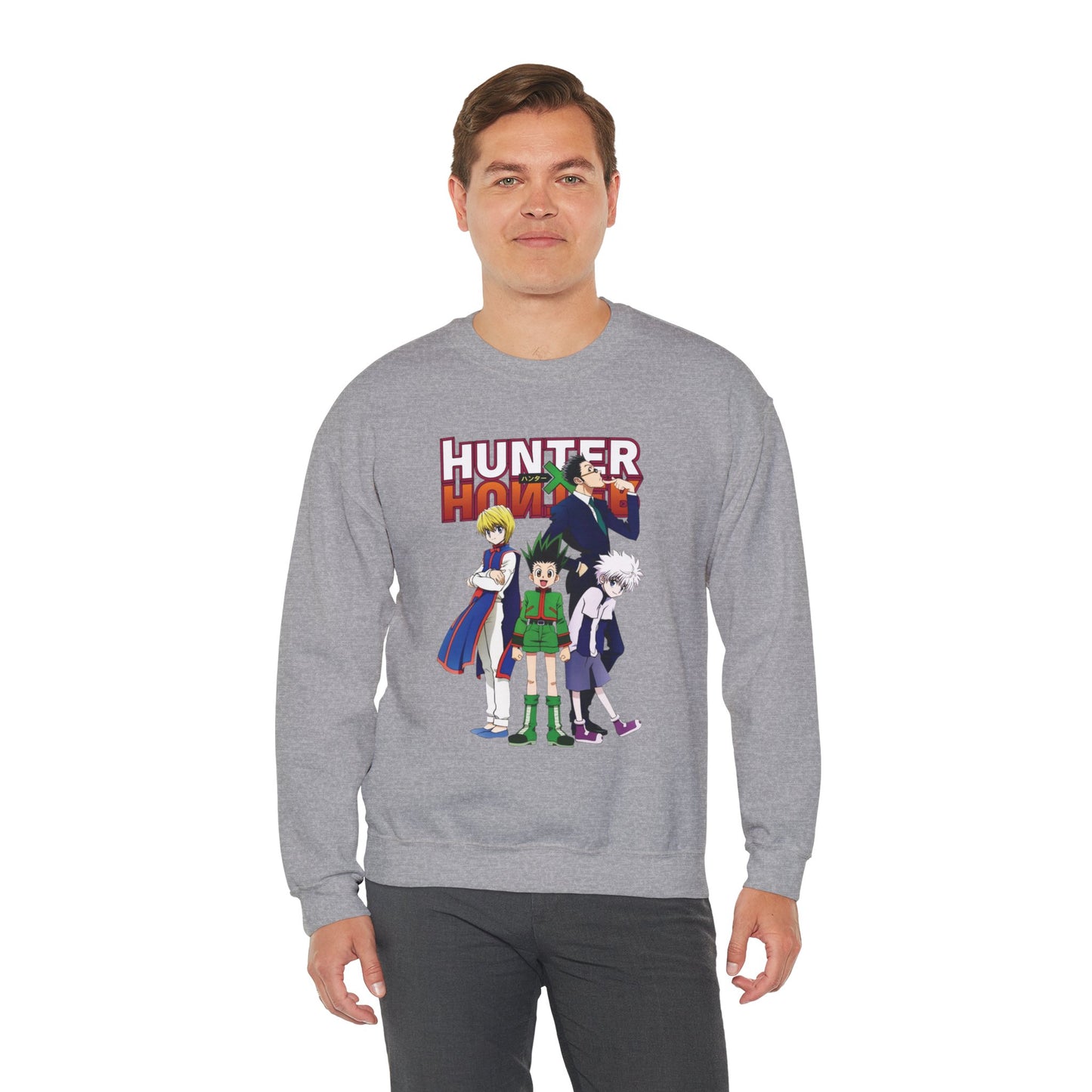 Gon’s Core Group Unisex Heavy Blend Crewneck Sweatshirt | Hunter x Hunter Anime Sweatshirt