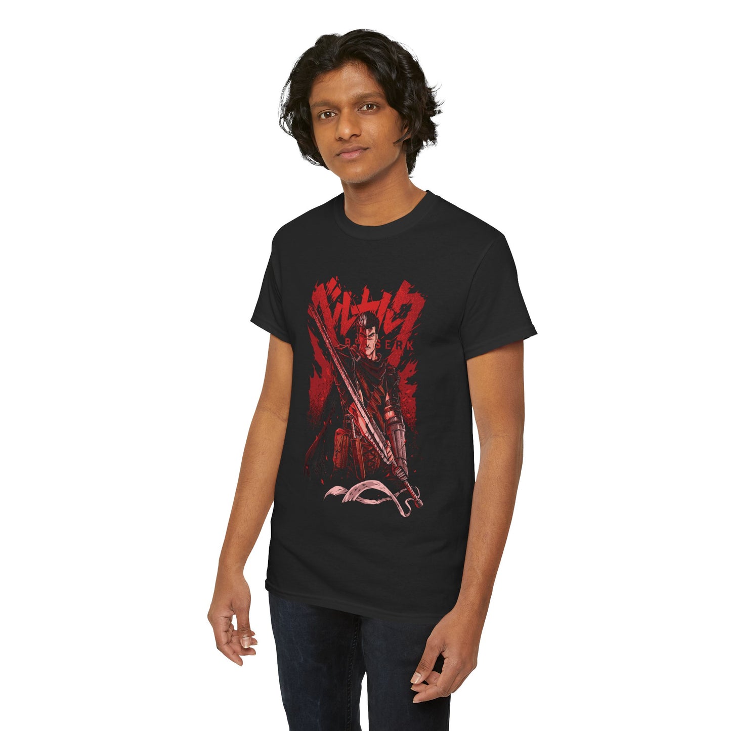 Guts Eclipse Rage Unisex Heavy Cotton T-Shirt | Berserk Anime Streetwear Tee