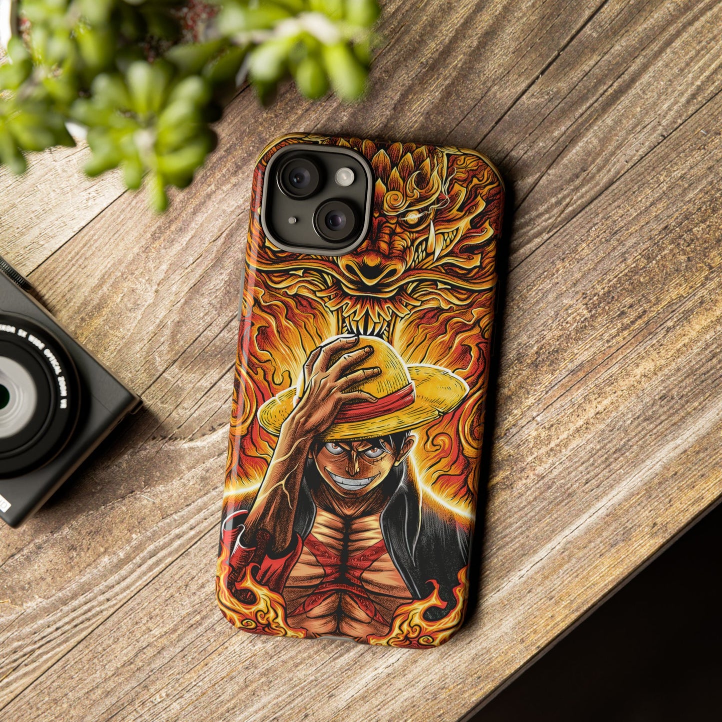 Inferno Pirate King Luffy Double Layered Phone Case
