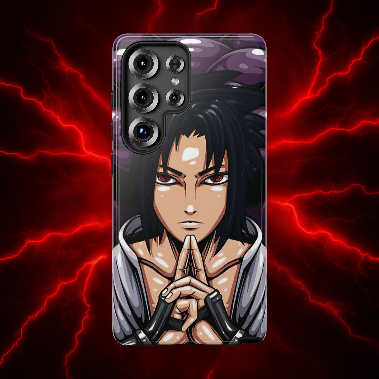 Sasuke Uchiha Mangekyou Sharingan Double Layered Phone Case
