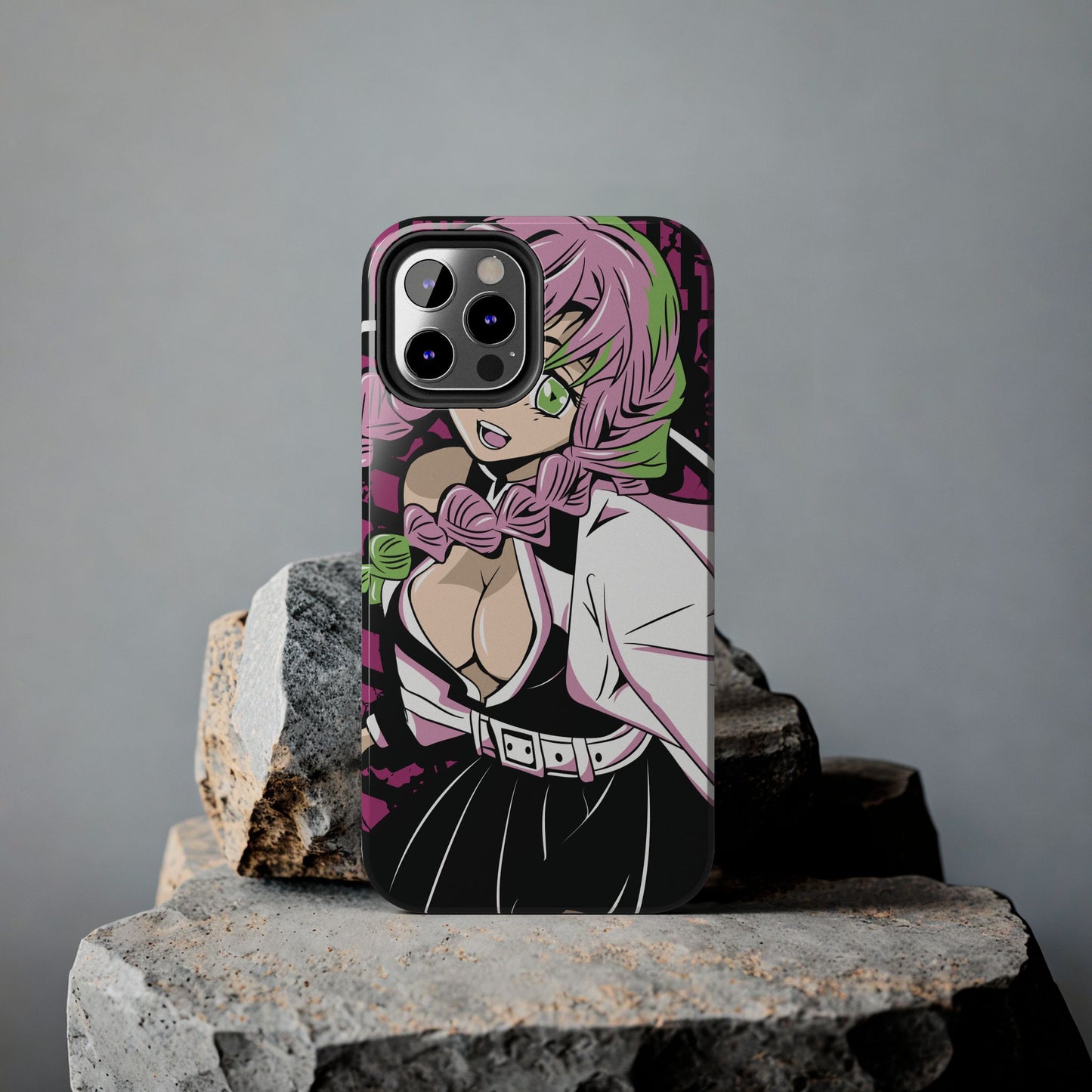 Love Hashira Mitsuri Kanroji Double Layered Phone Case | Demon Slayer-Inspired Anime Case