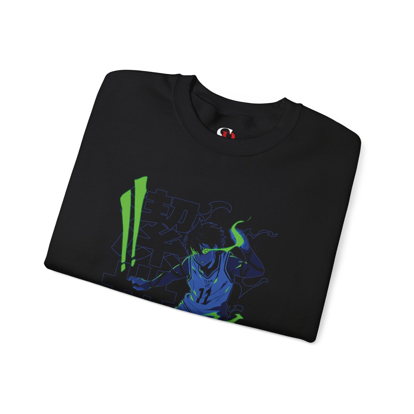 Yoichi Isagi Unisex Heavy Blend Crewneck Sweatshirt | Blue Lock Soccer Anime Streetwear