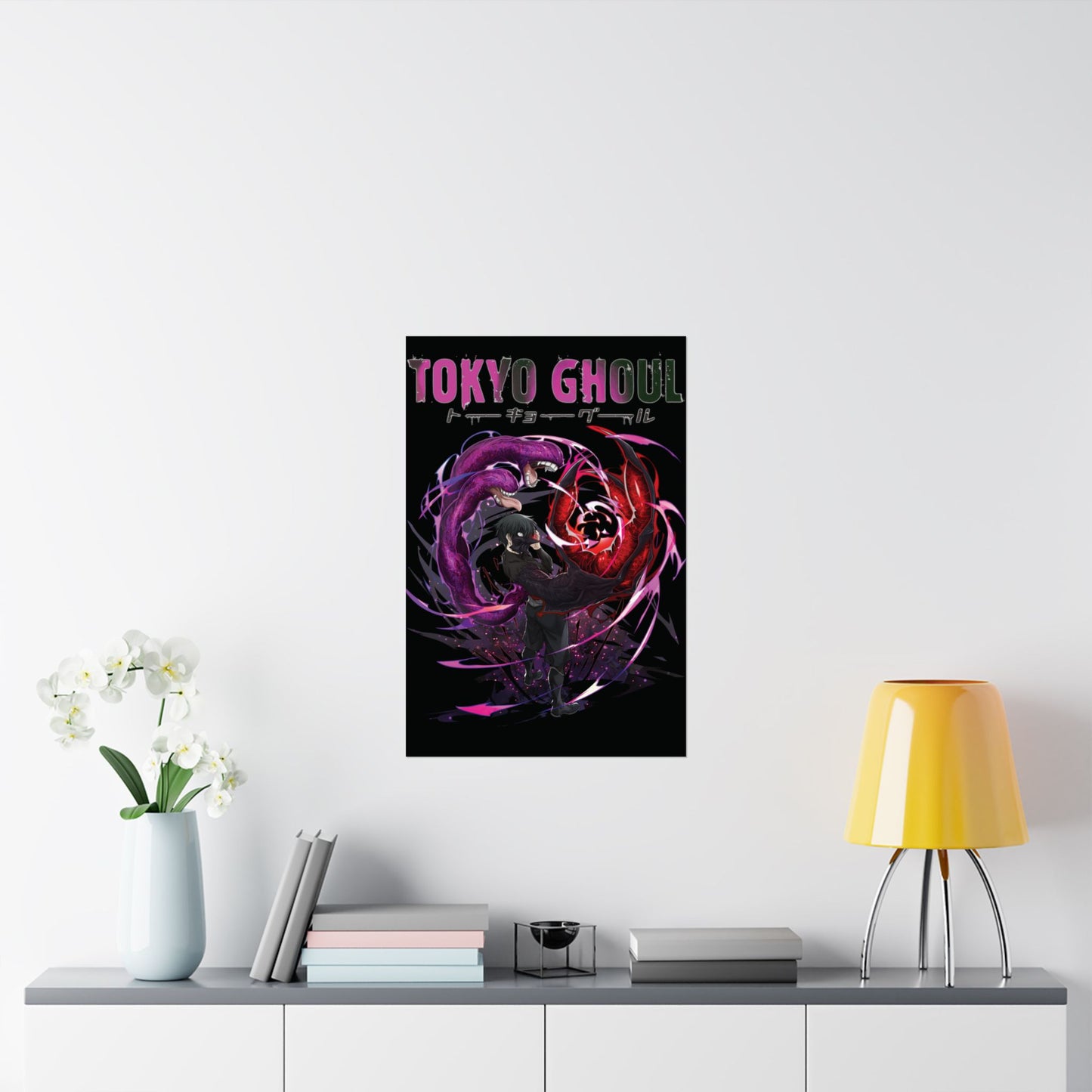 Ken Kaneki Chimera Kagune Matte Vertical Poster | Tokyo Ghoul Anime Wall Art